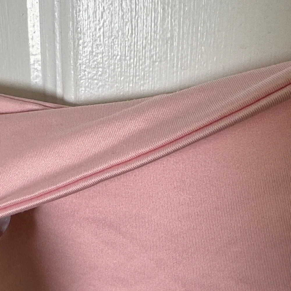 Soft Pink Double Layer Adjustable Strap Cami Tank Buttery Smooth Stretch S Y2K - Picture 5 of 6
